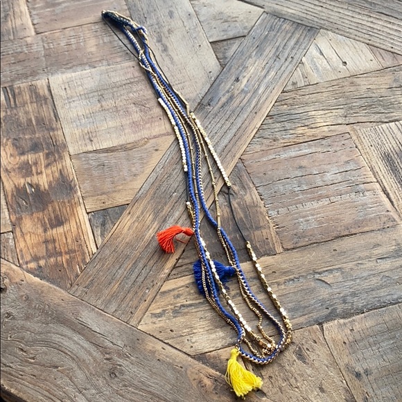 Colorful Tassel & Beaded Necklace - Picture 7 of 7